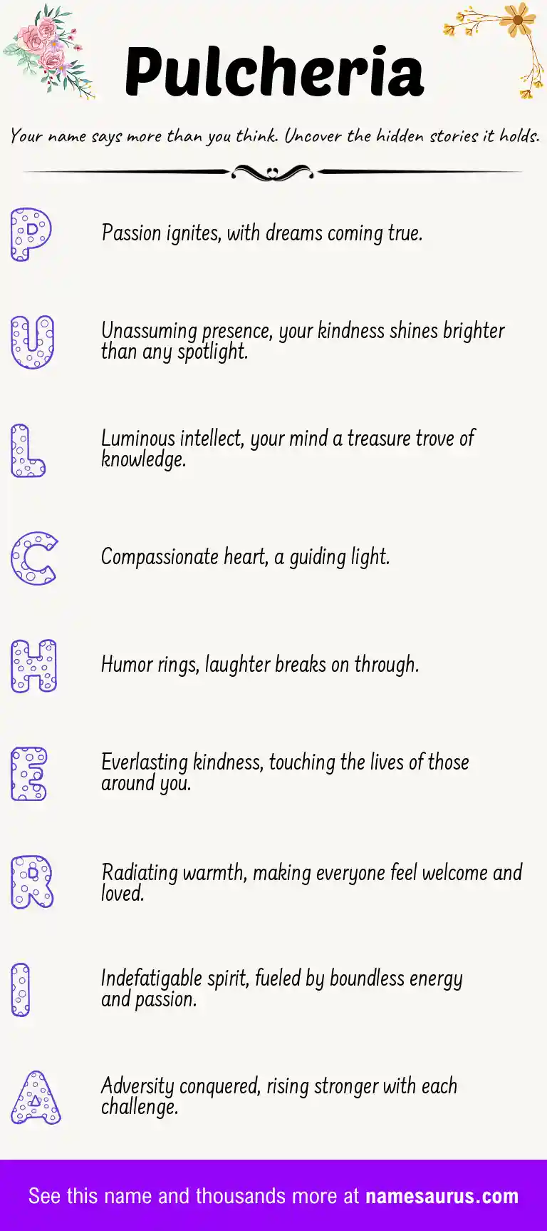 Acrostic poem about Pulcheria.