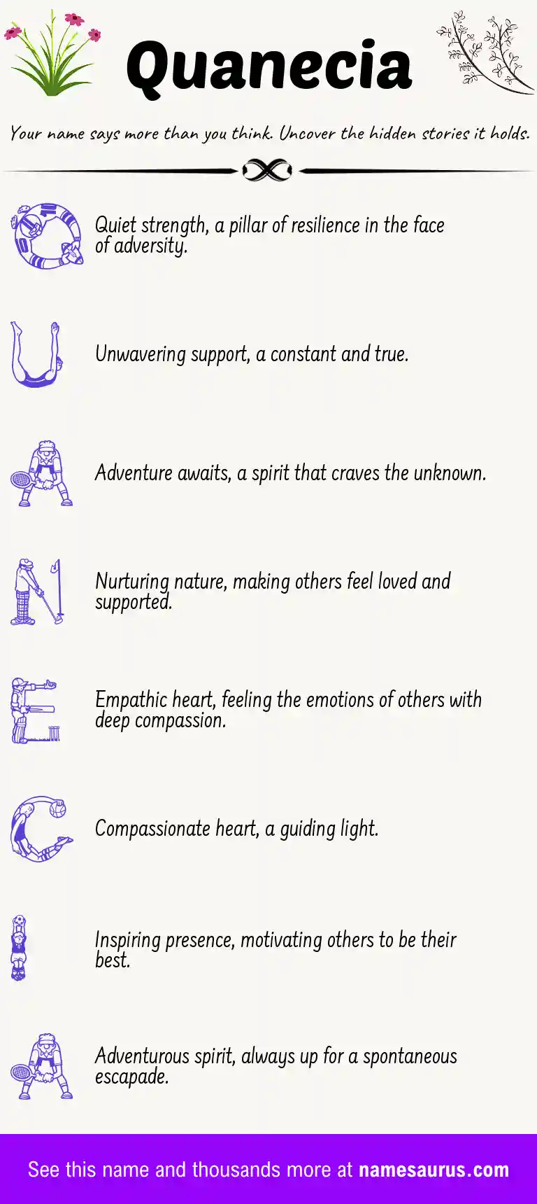 Acrostic poem about Quanecia.