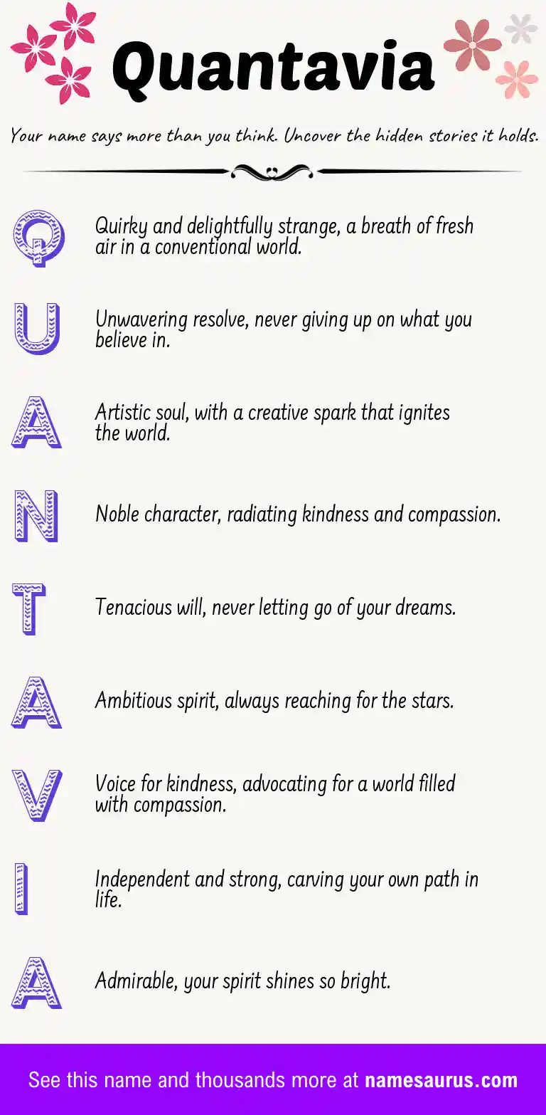 Acrostic poem about Quantavia.