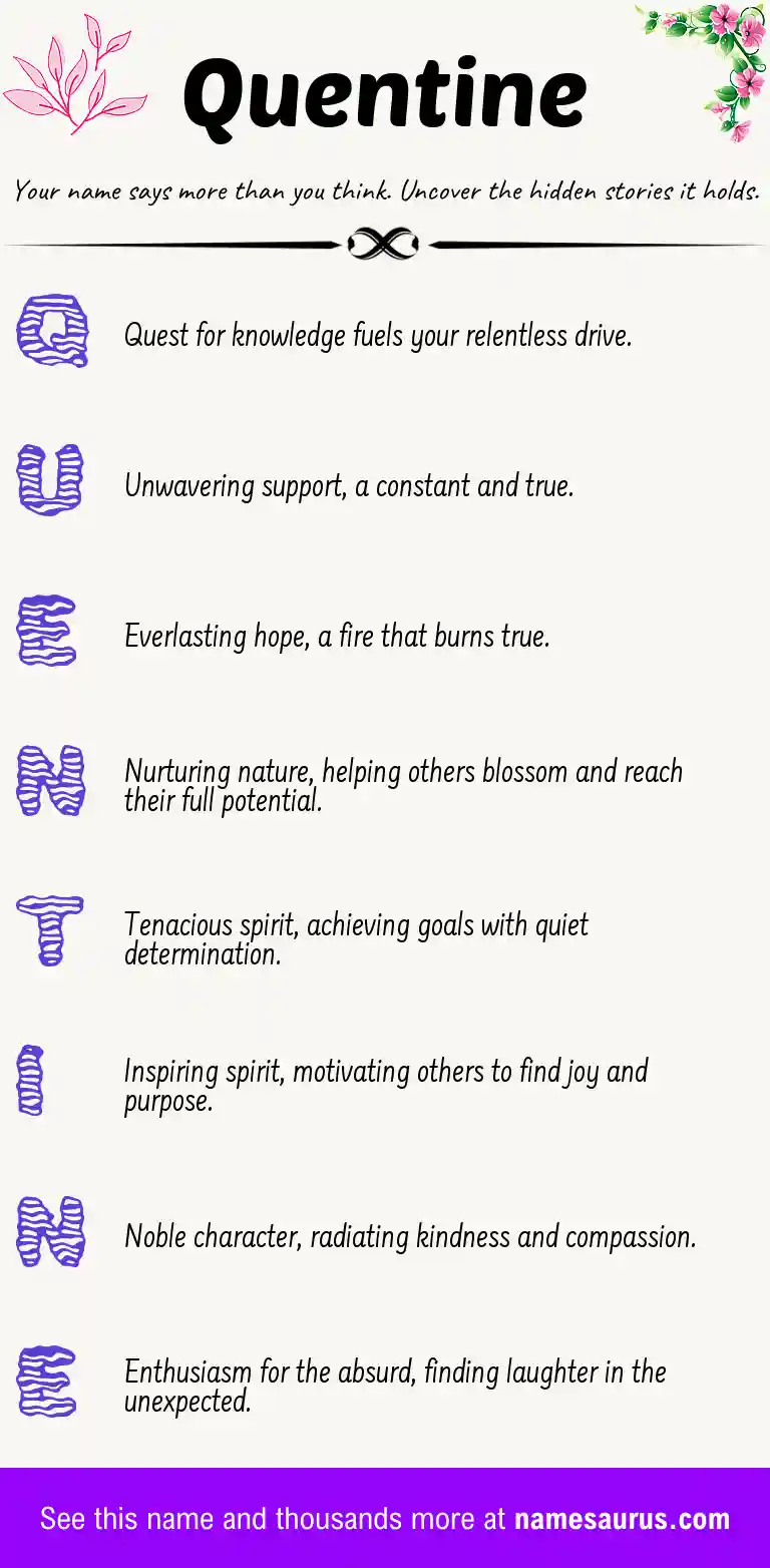 Acrostic poem about Quentine.