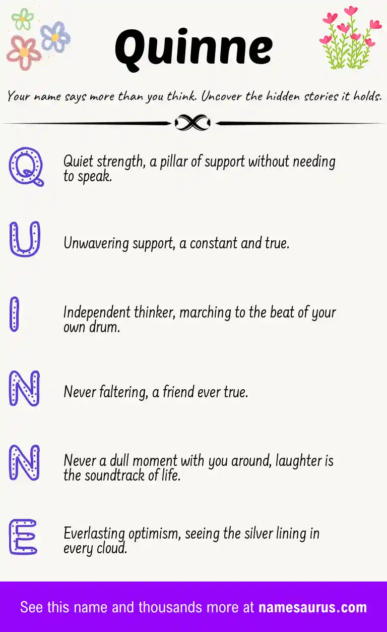 Acrostic poem about Quinne.