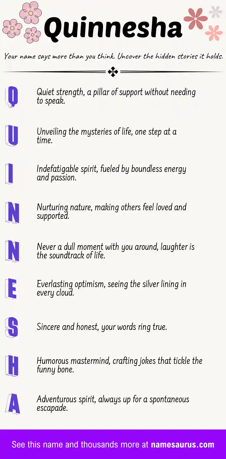 Acrostic poem about Quinnesha.