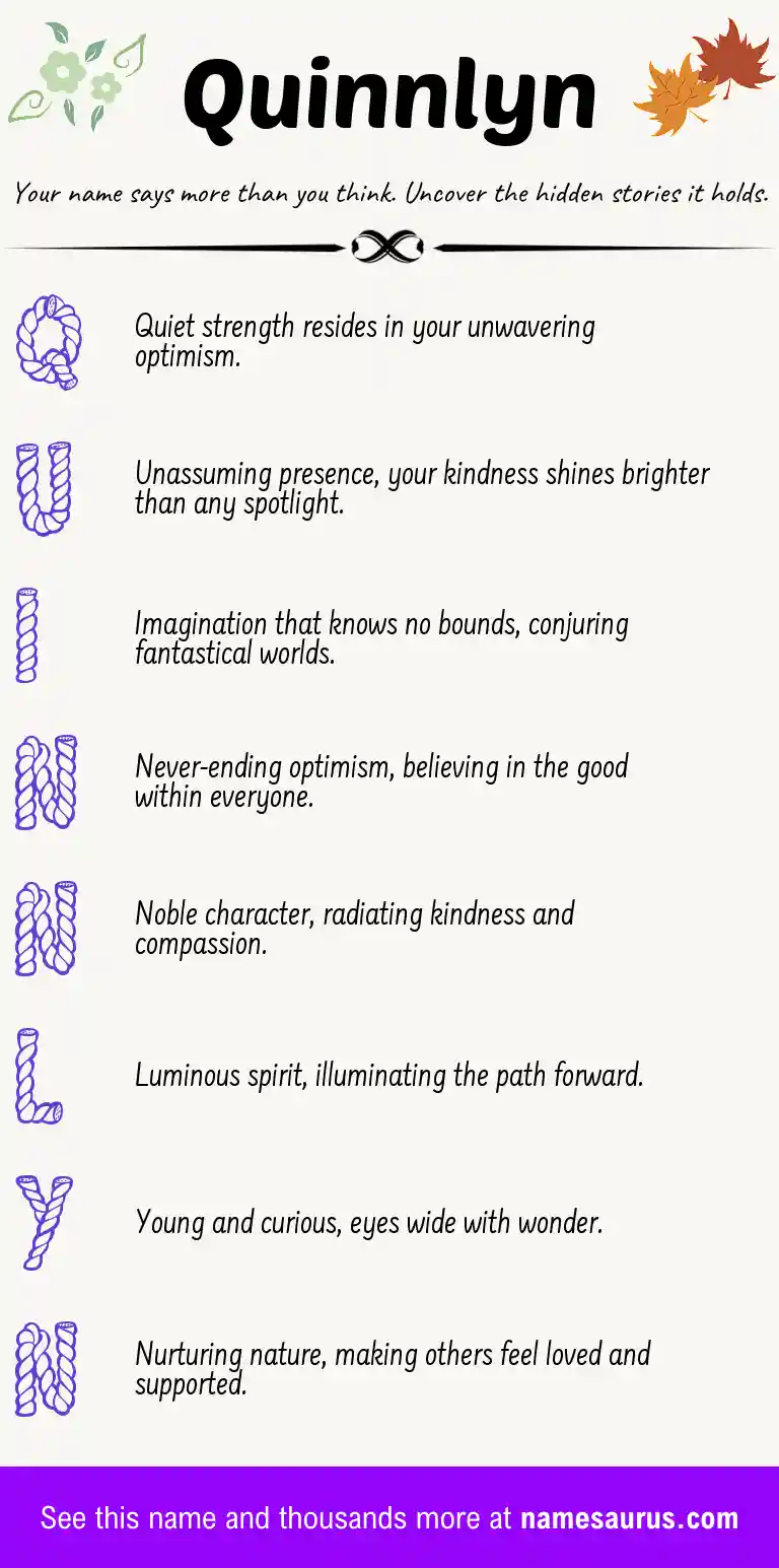 Acrostic poem about Quinnlyn.