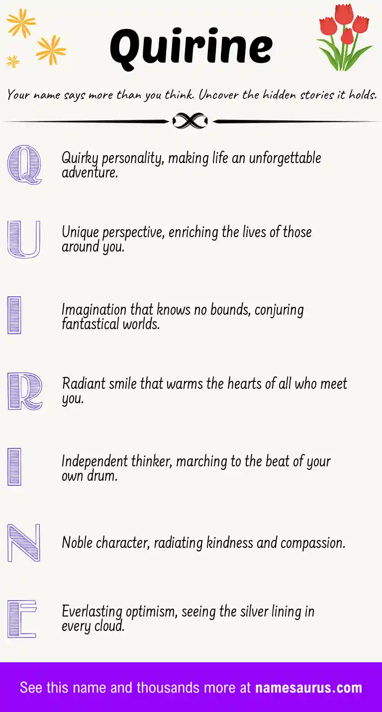 Acrostic poem about Quirine.