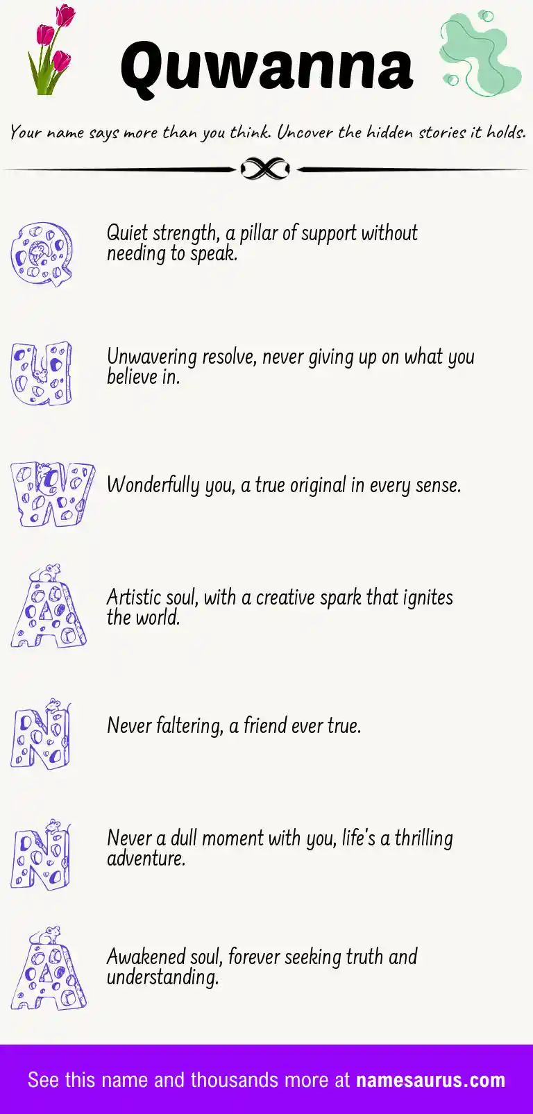 Acrostic poem about Quwanna.