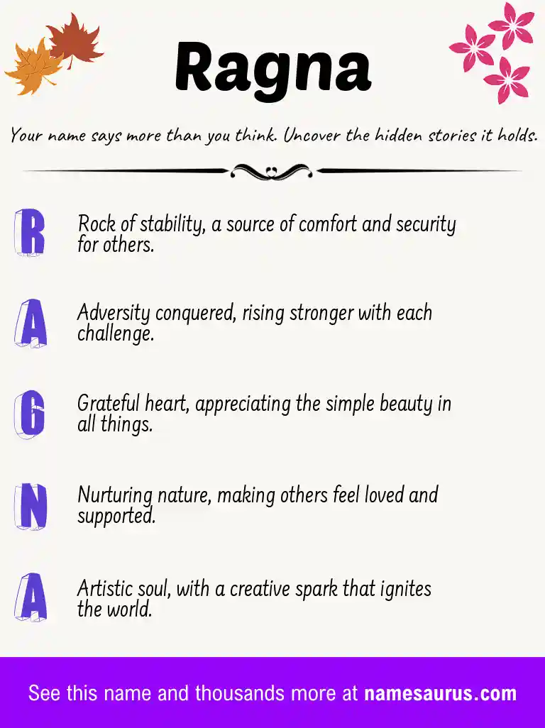 Acrostic poem about Ragna.