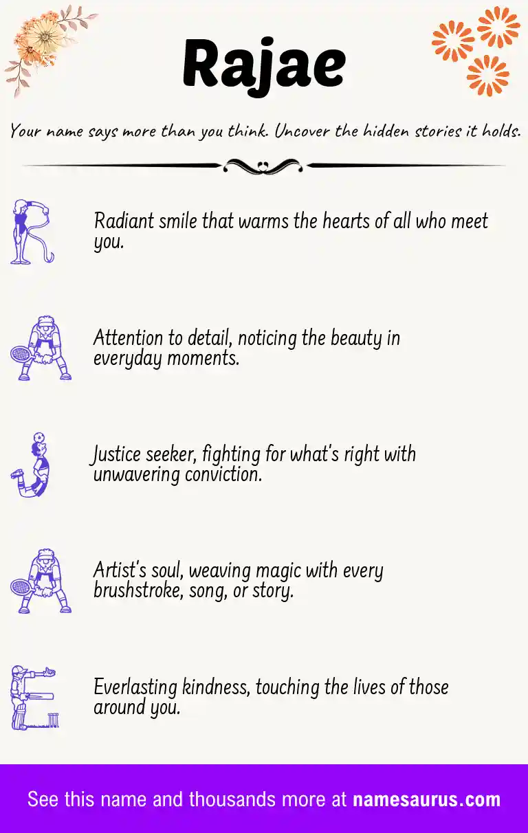 Acrostic poem about Rajae.