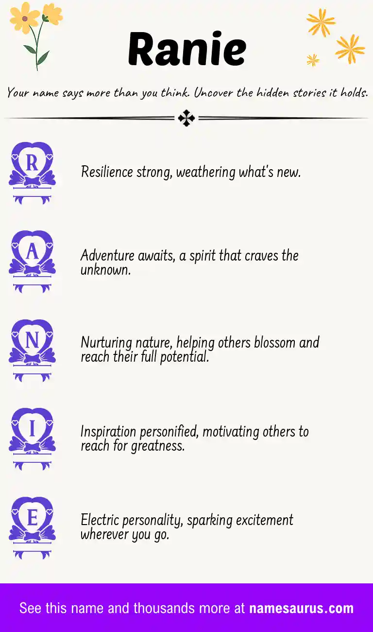 Acrostic poem about Ranie.