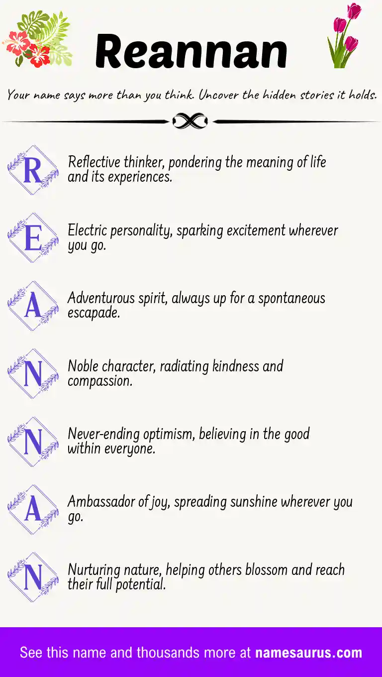 Acrostic poem about Reannan.