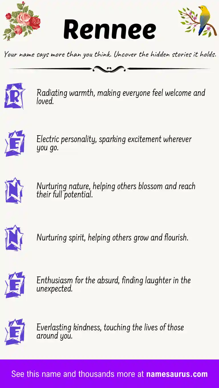 Acrostic poem about Rennee.