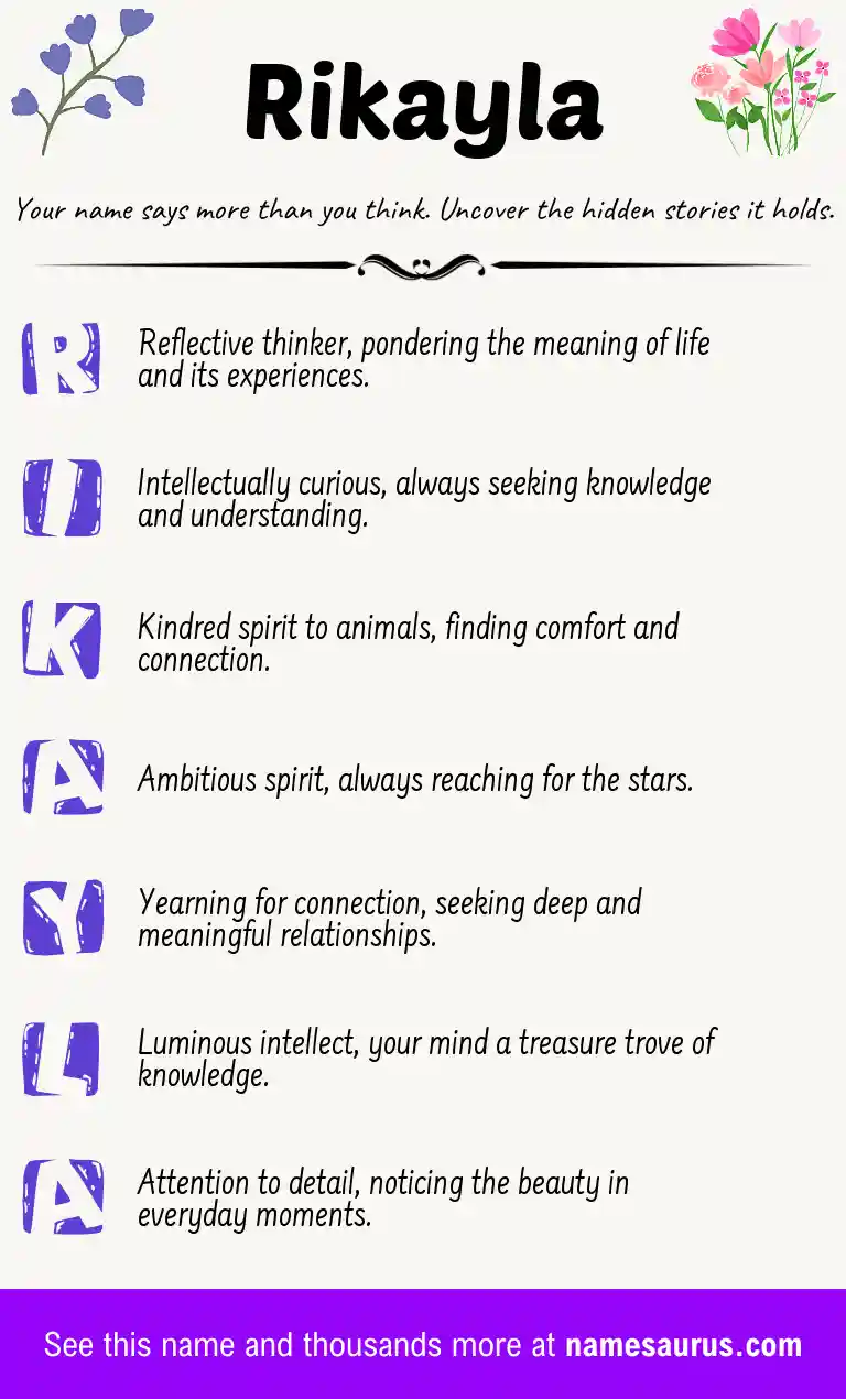 Acrostic poem about Rikayla.