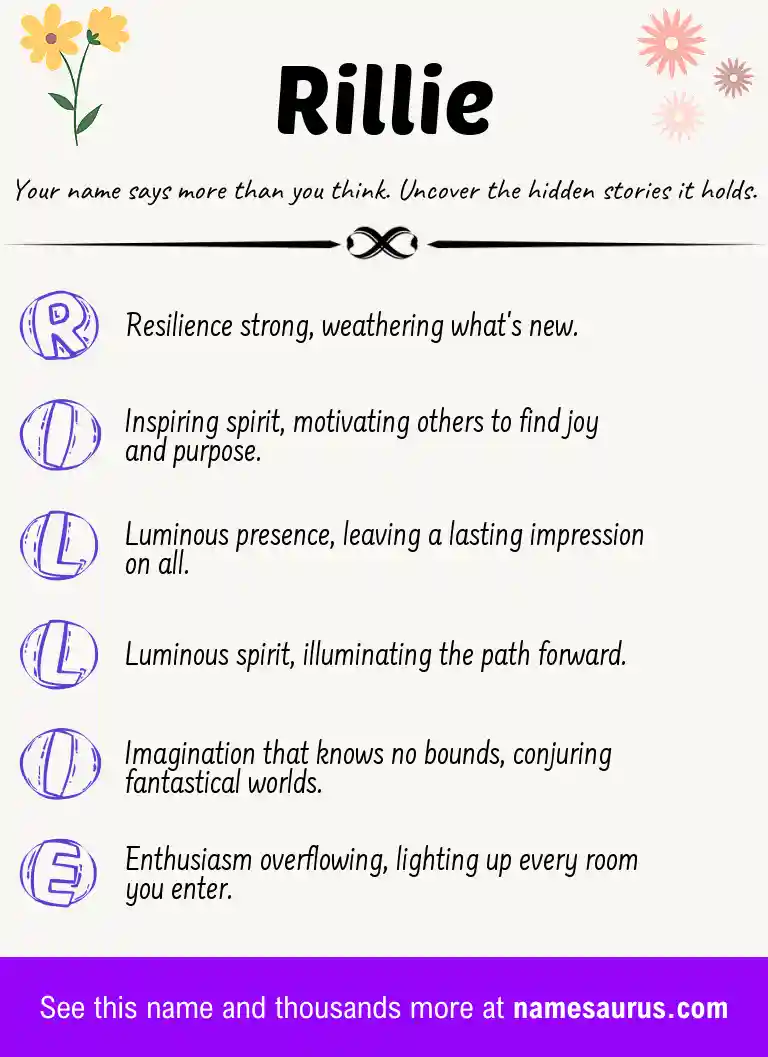 Acrostic poem about Rillie.