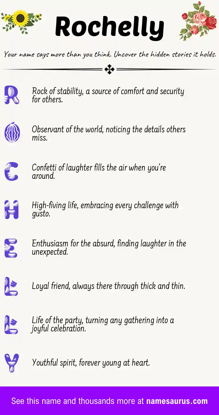 Acrostic poem about Rochelly.