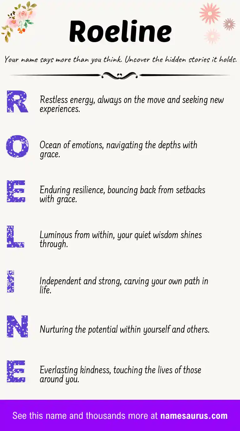 Acrostic poem about Roeline.