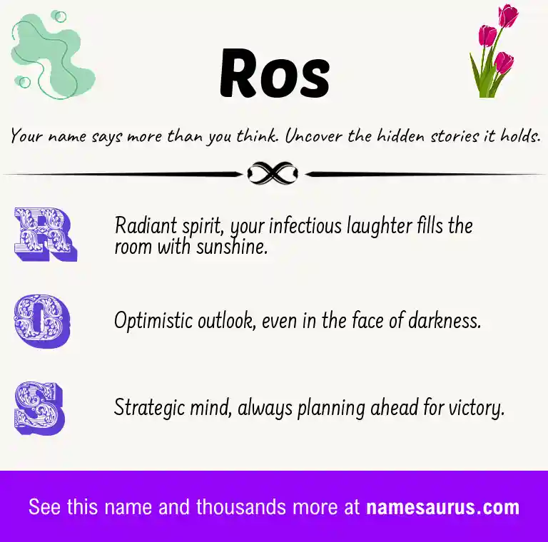 Acrostic poem about Ros.
