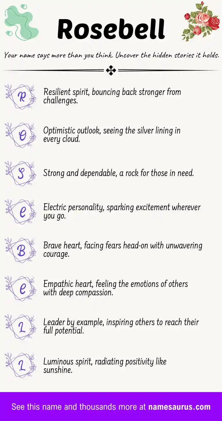 Acrostic poem about Rosebell.