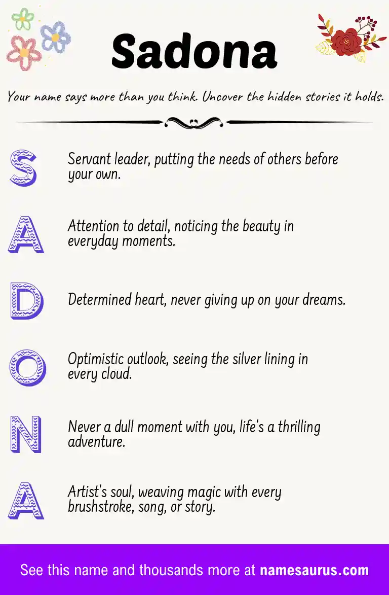 Acrostic poem about Sadona.