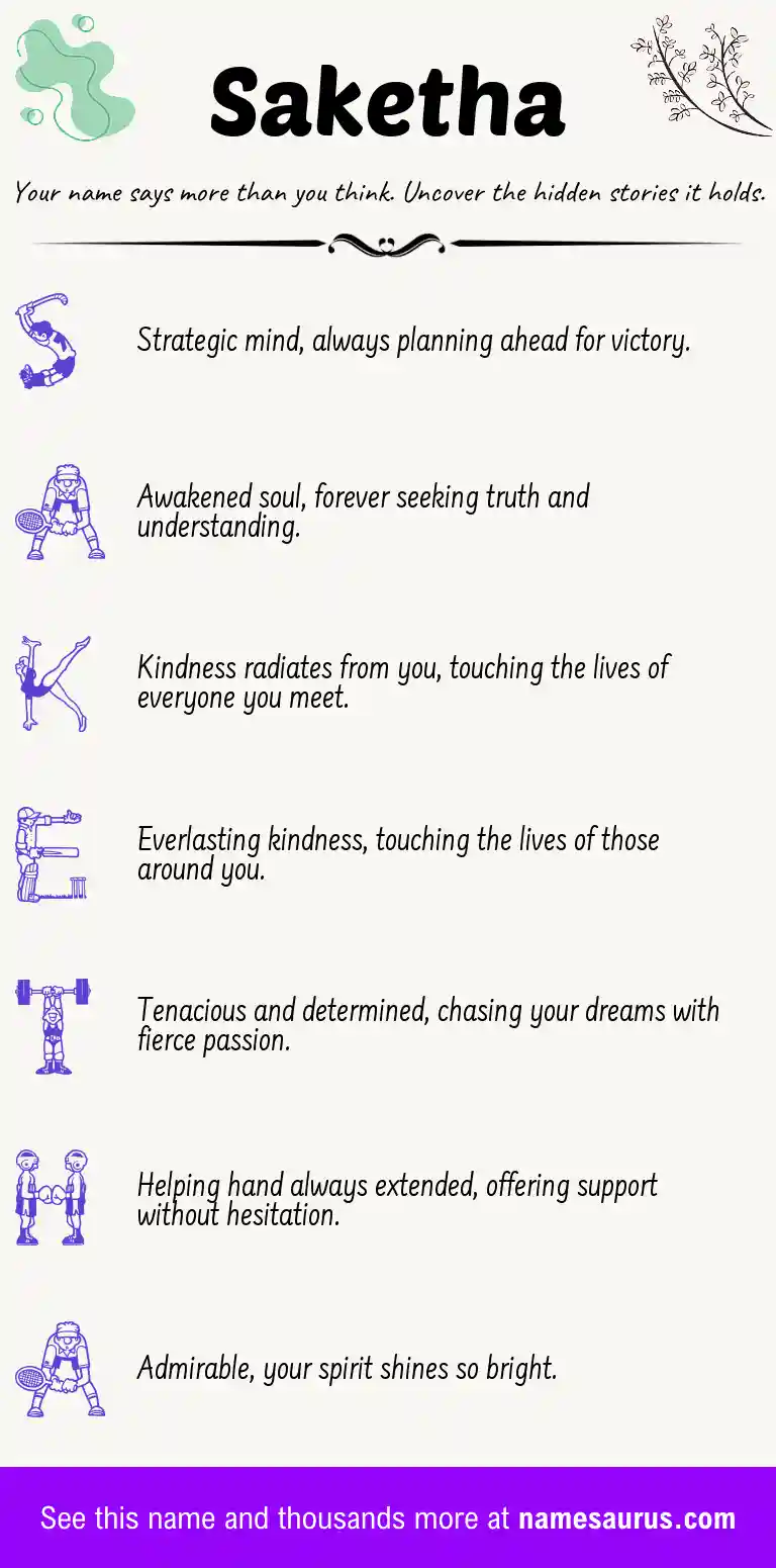 Acrostic poem about Saketha.