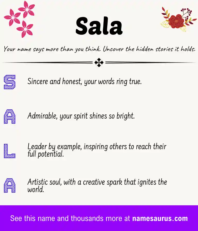 Acrostic poem about Sala.