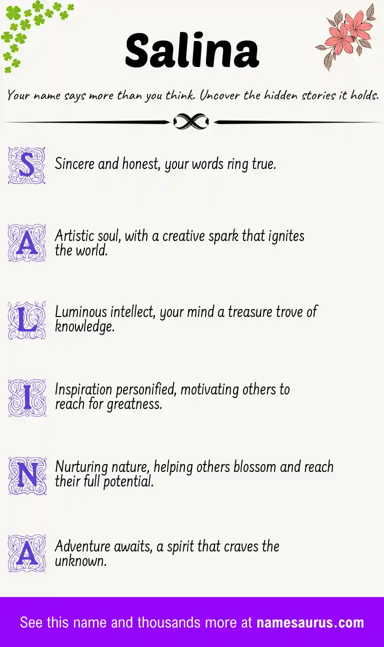 Acrostic poem about Salina.