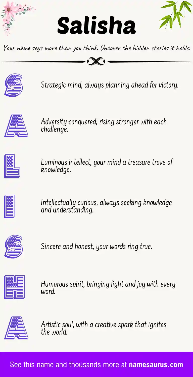 Acrostic poem about Salisha.