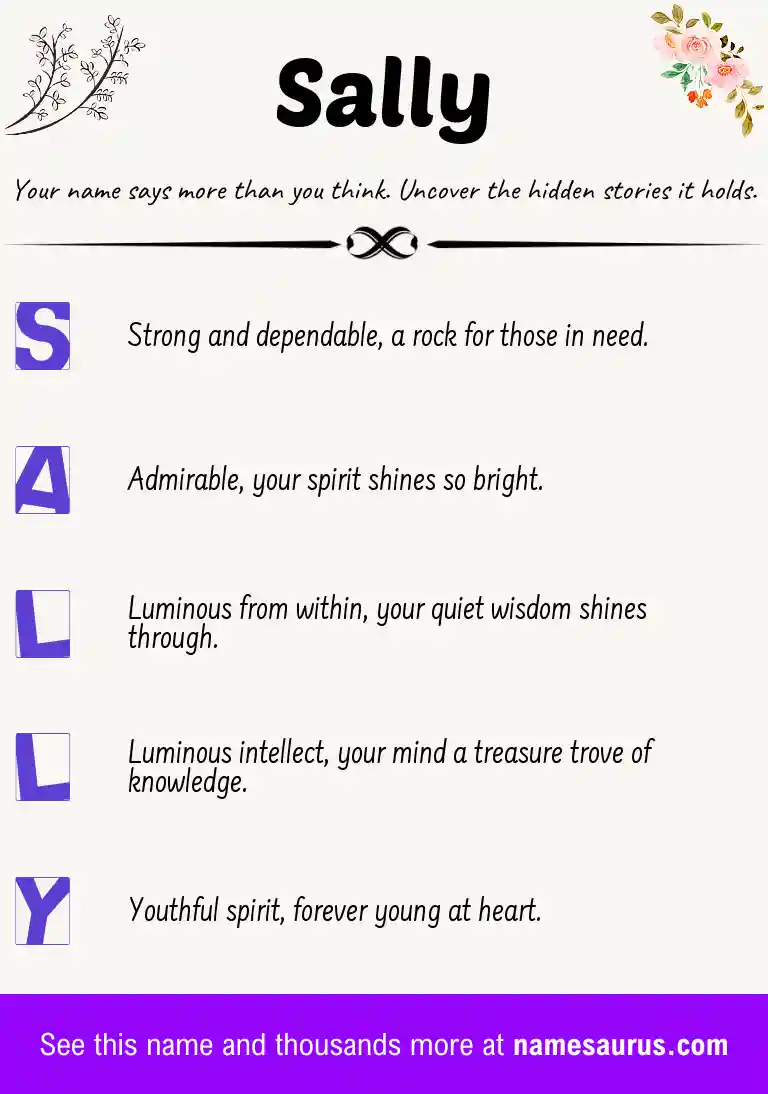 Acrostic poem about Sally.