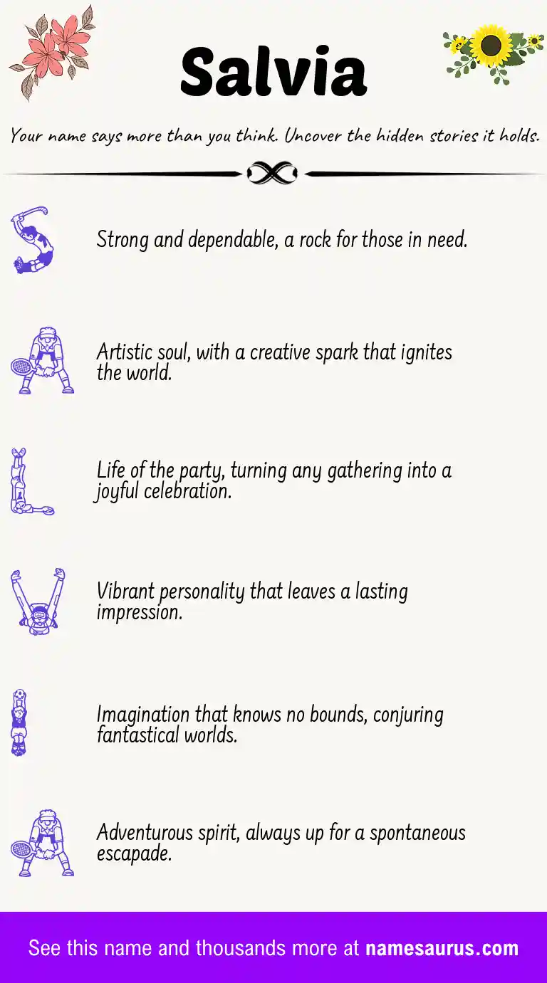 Acrostic poem about Salvia.