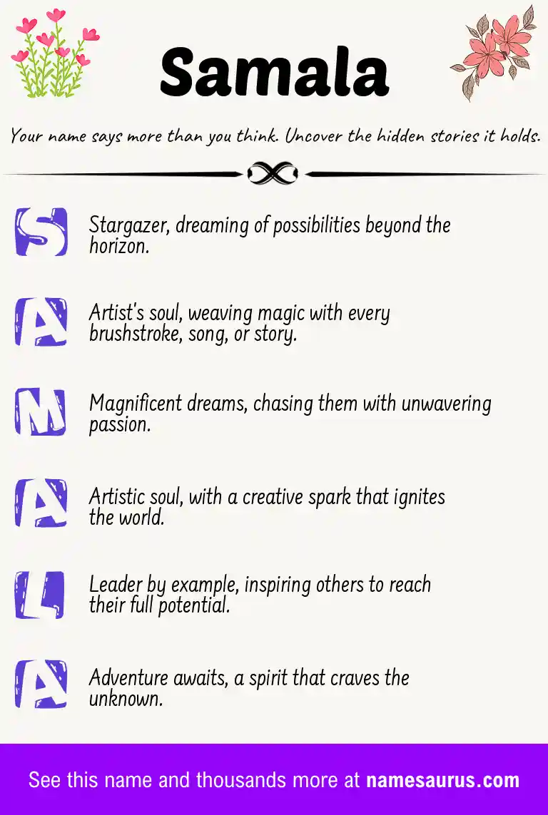 Acrostic poem about Samala.