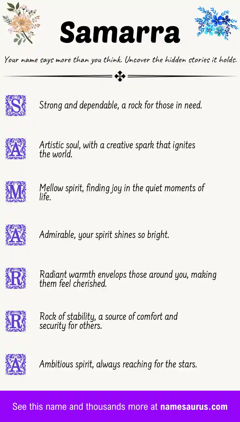 Acrostic poem about Samarra.