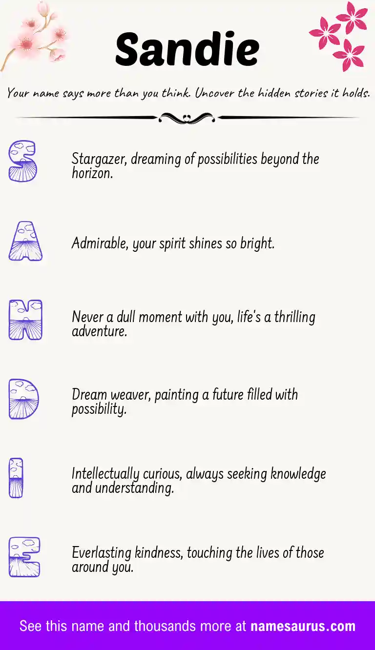 Acrostic poem about Sandie.