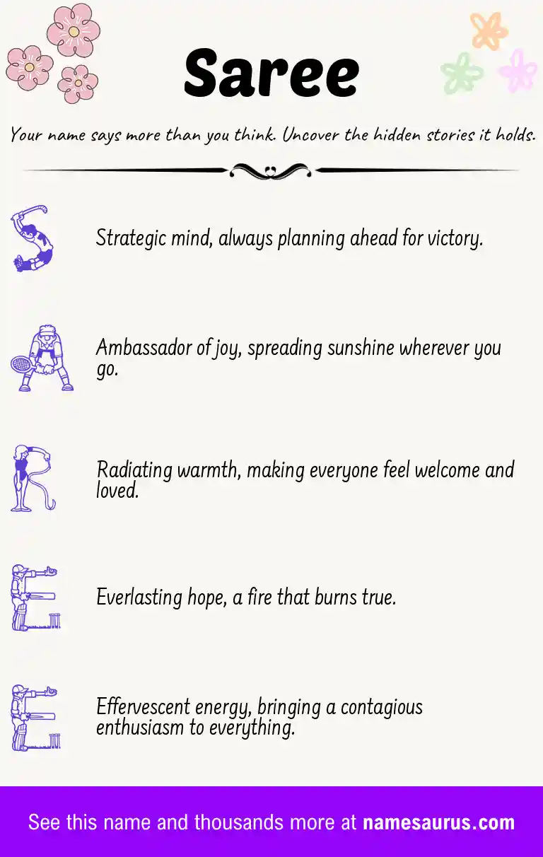Acrostic poem about Saree.