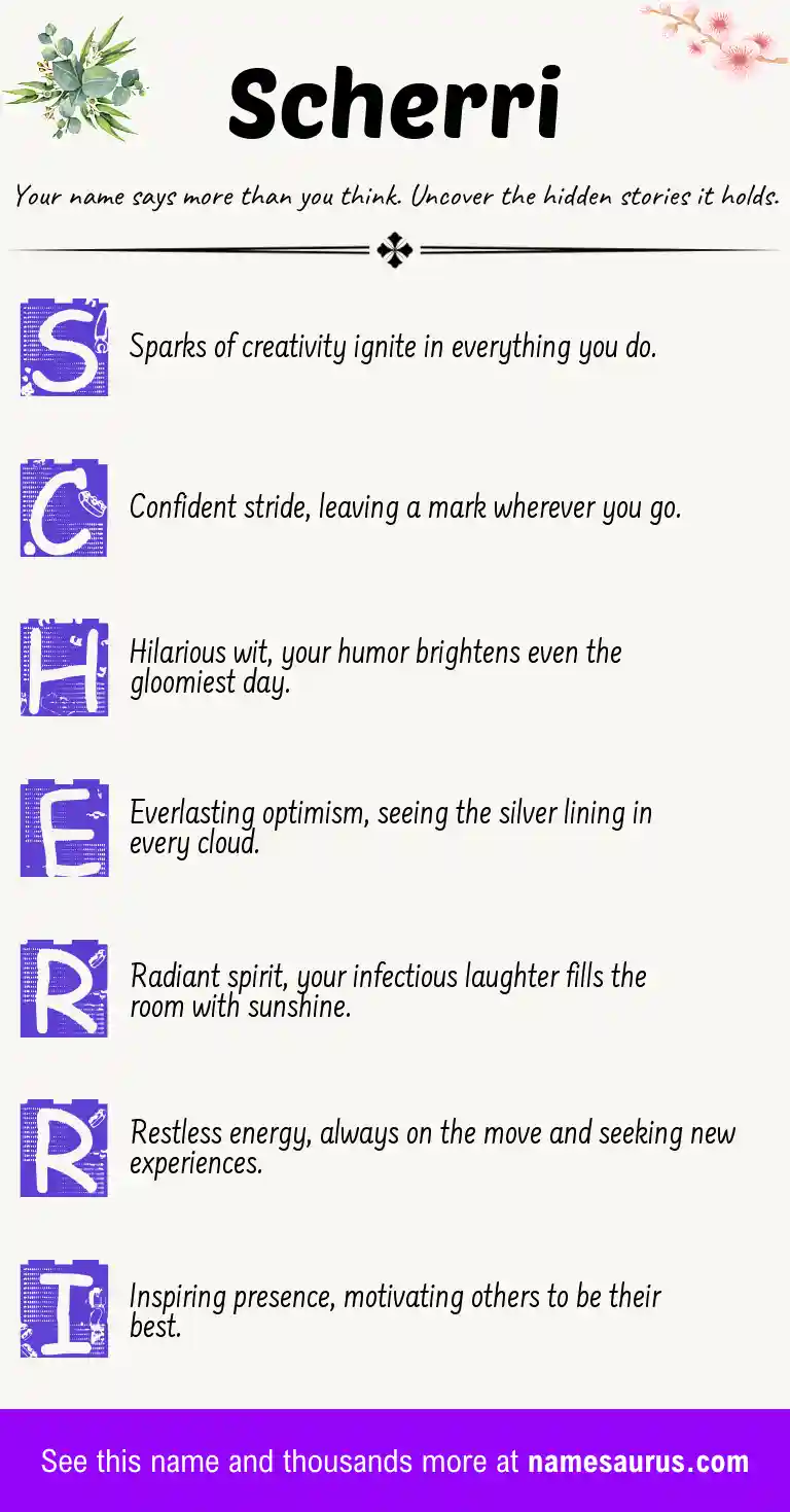 Acrostic poem about Scherri.