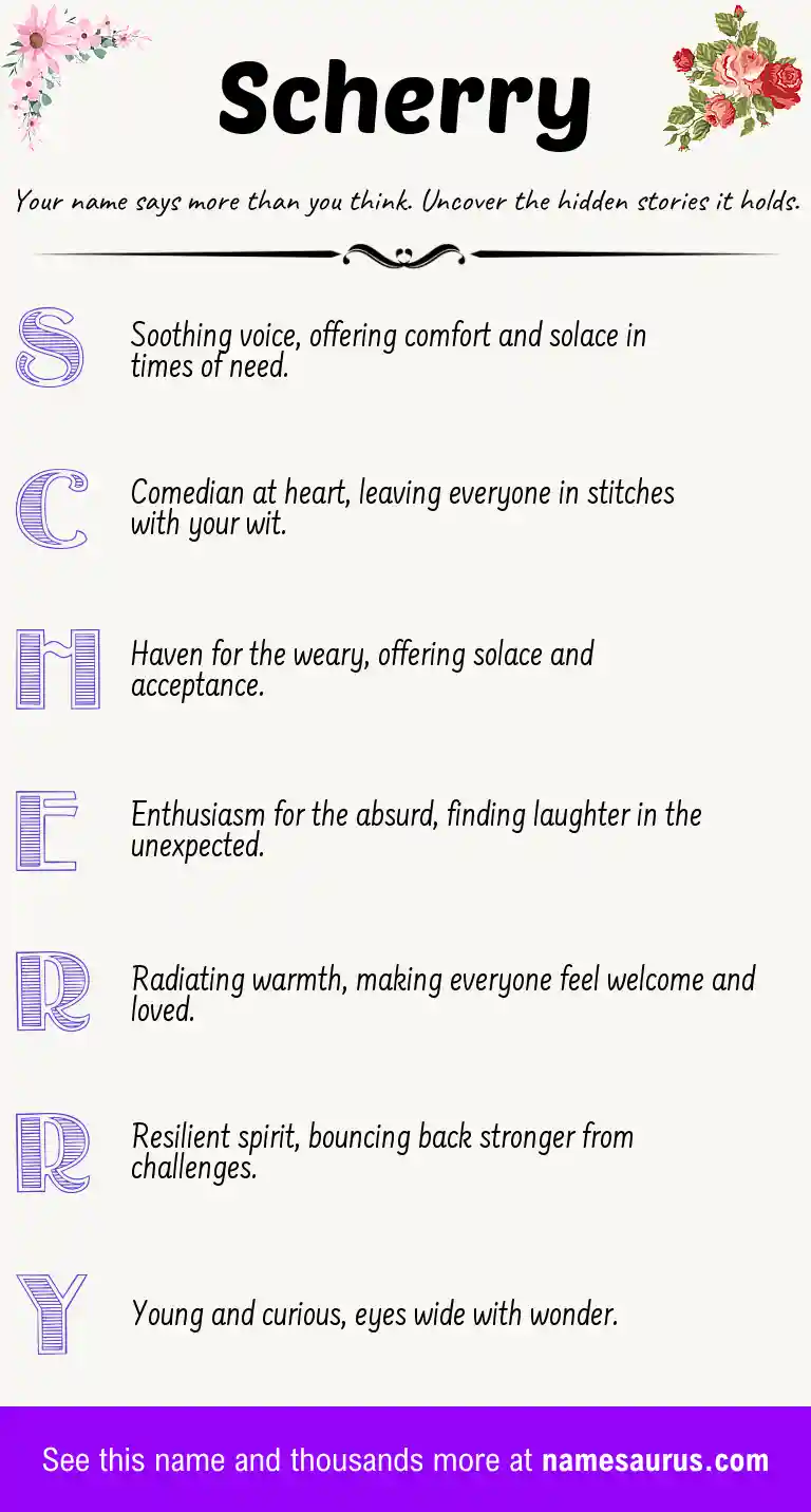 Acrostic poem about Scherry.
