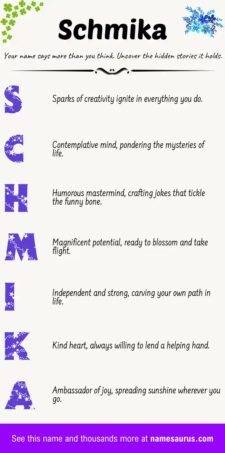 Acrostic poem about Schmika.