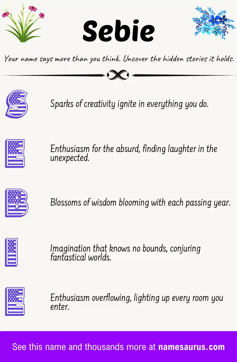 Acrostic poem about Sebie.