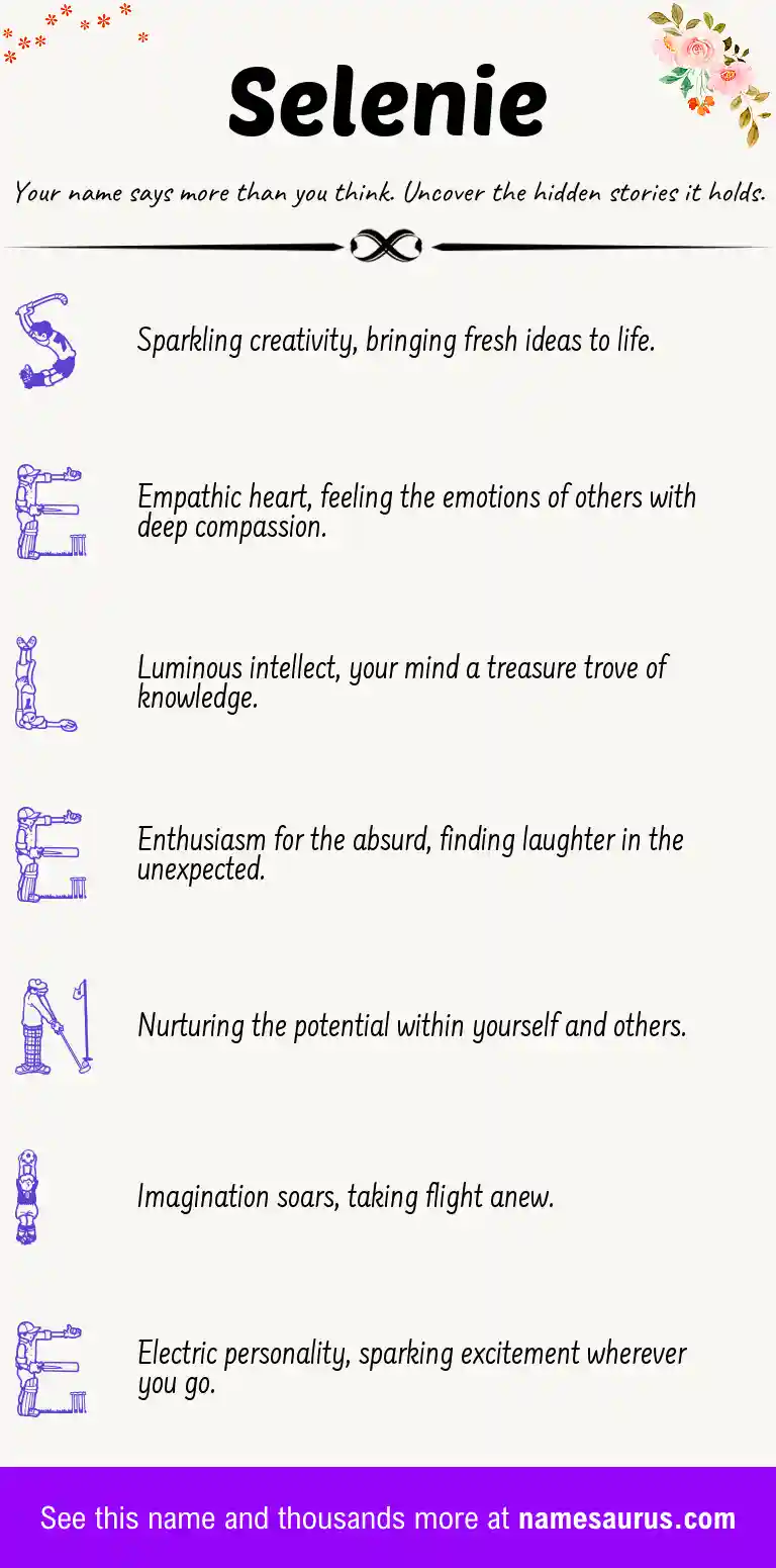 Acrostic poem about Selenie.