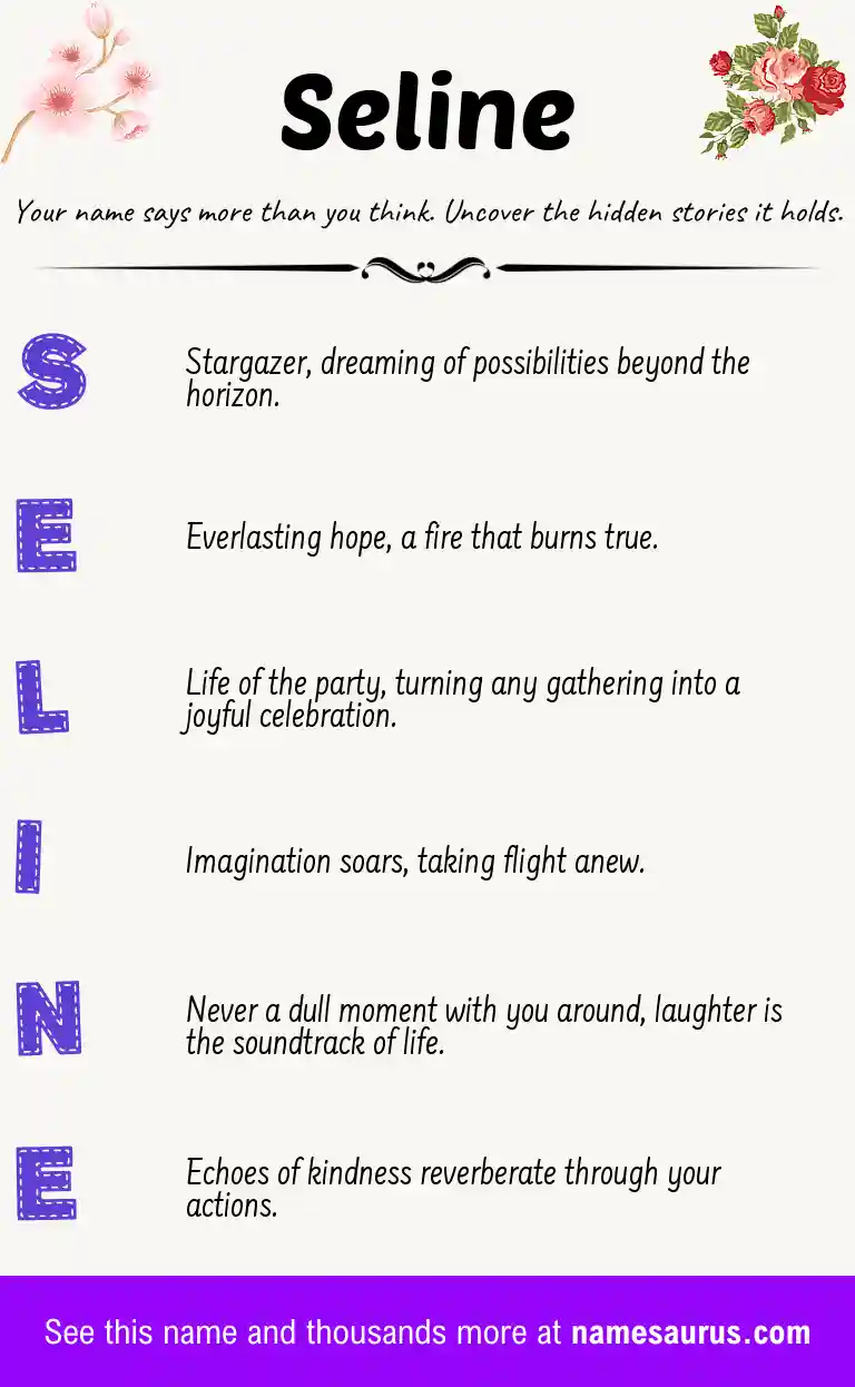 Acrostic poem about Seline.