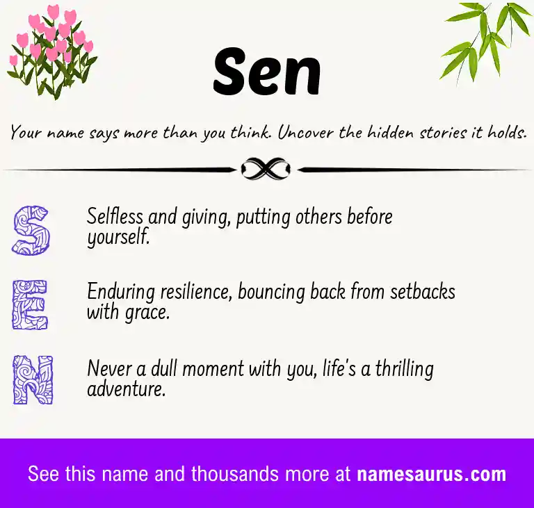Acrostic poem about Sen.