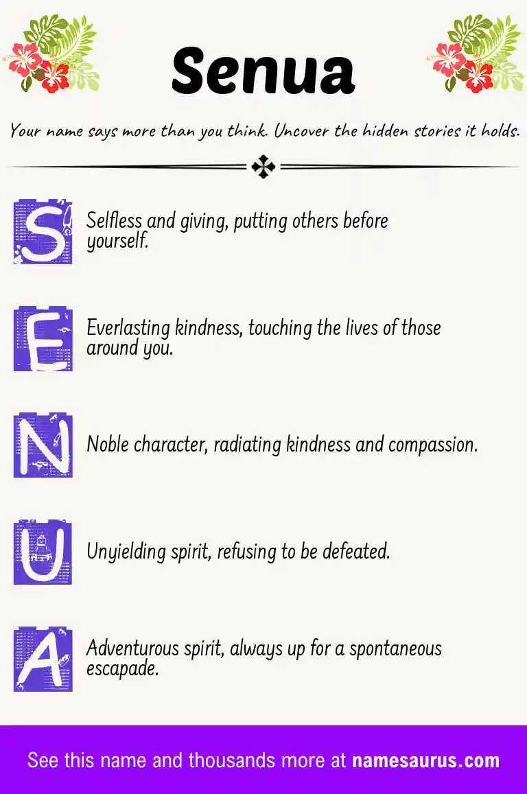 Acrostic poem about Senua.