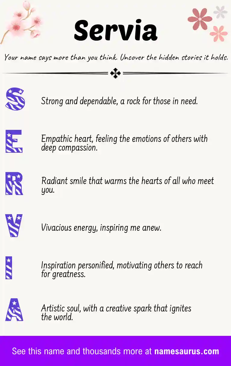 Acrostic poem about Servia.