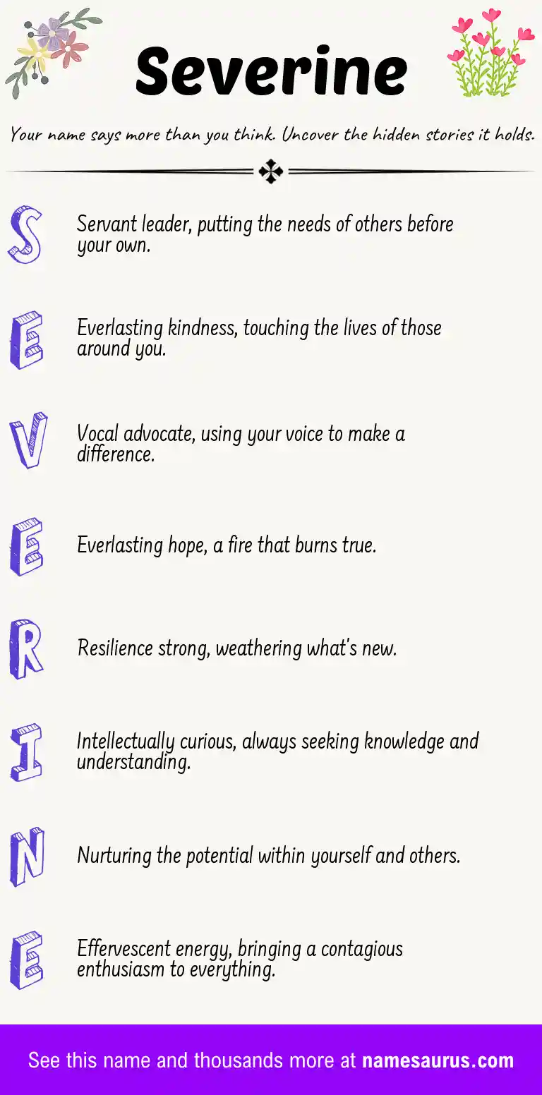 Acrostic poem about Severine.