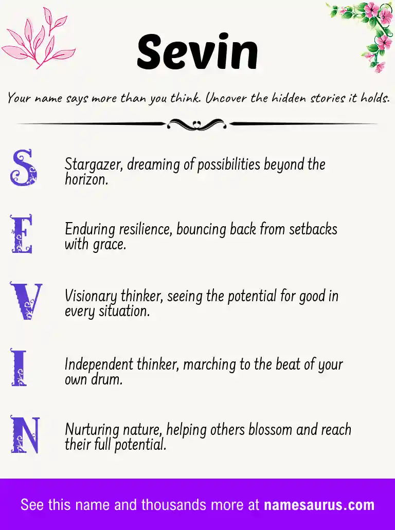 Acrostic poem about Sevin.