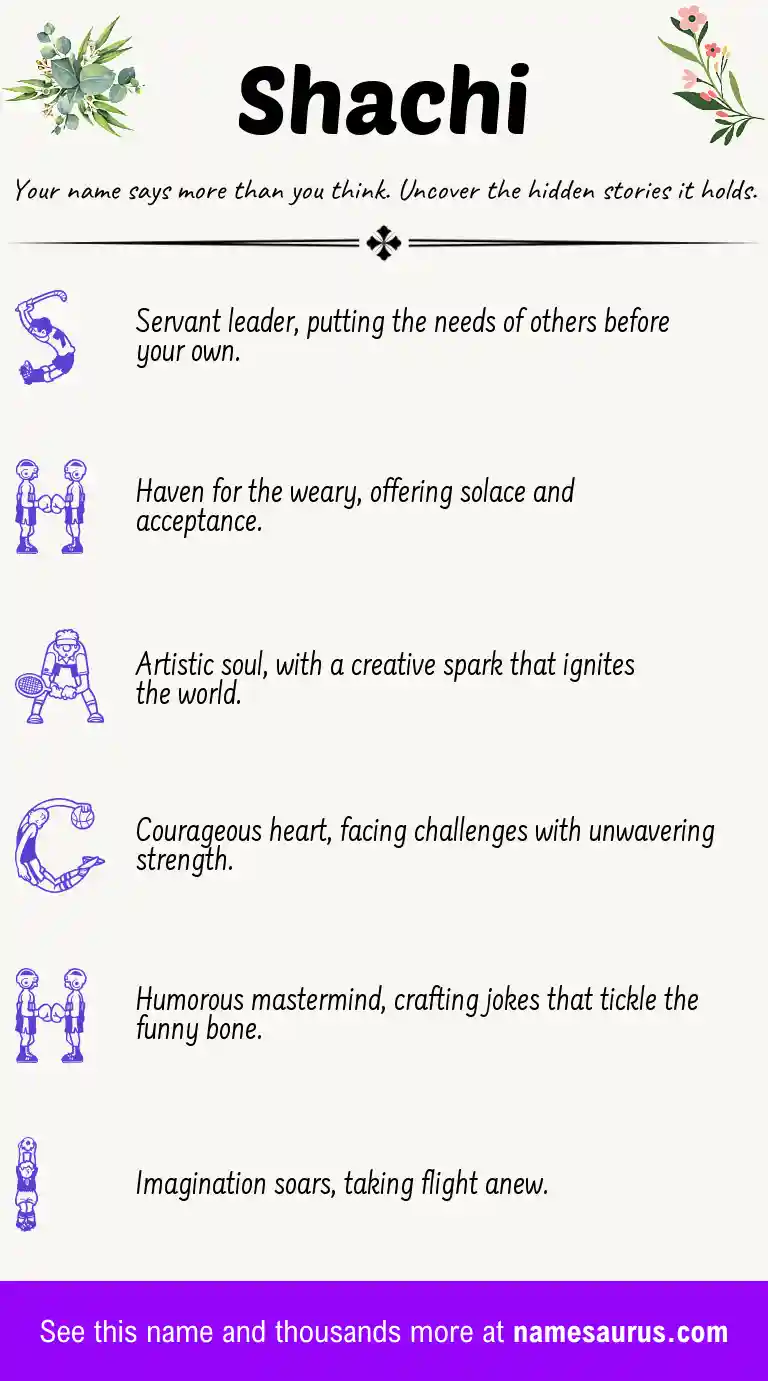 Acrostic poem about Shachi.