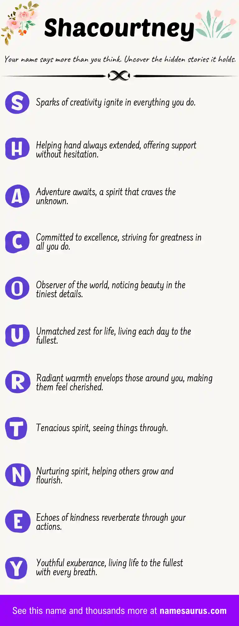 Acrostic poem about Shacourtney.