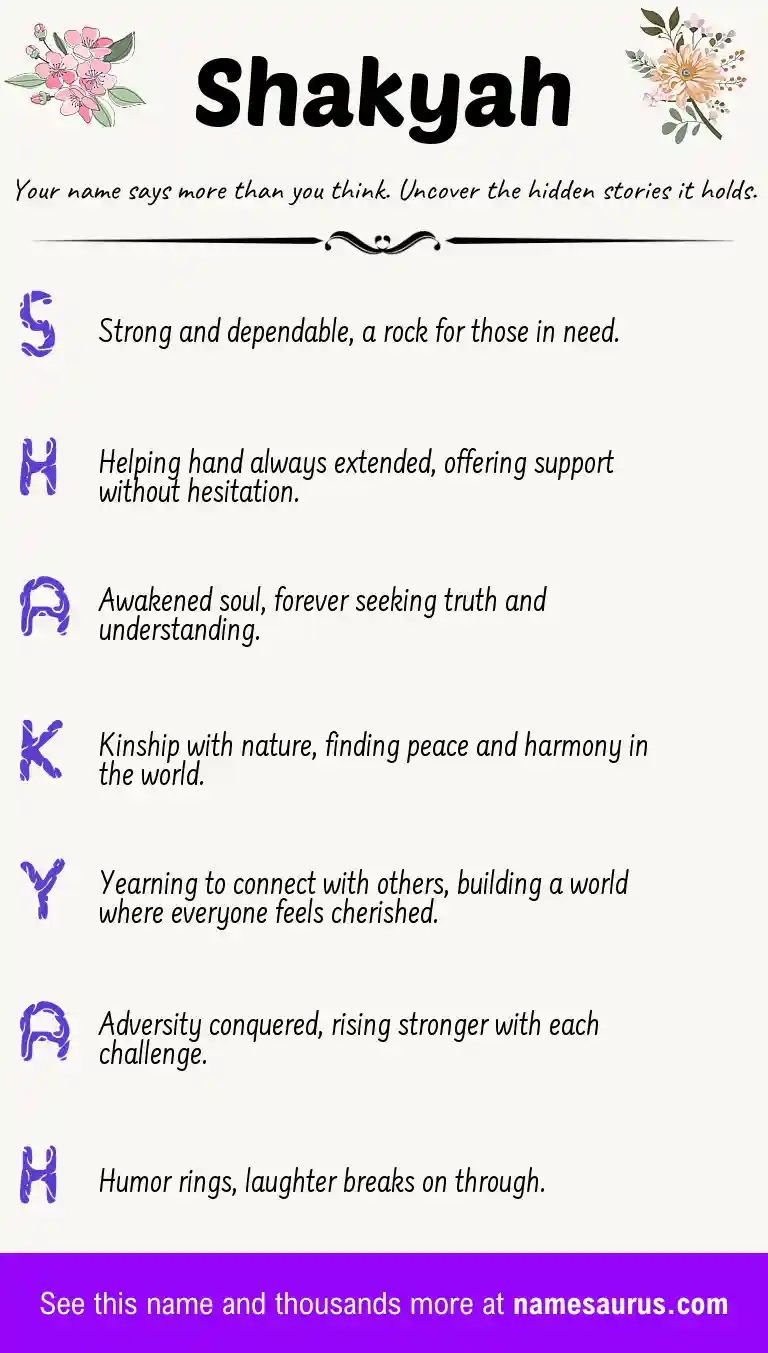 Acrostic poem about Shakyah.