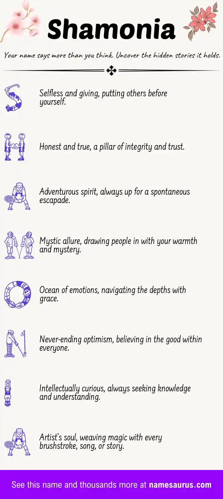 Acrostic poem about Shamonia.