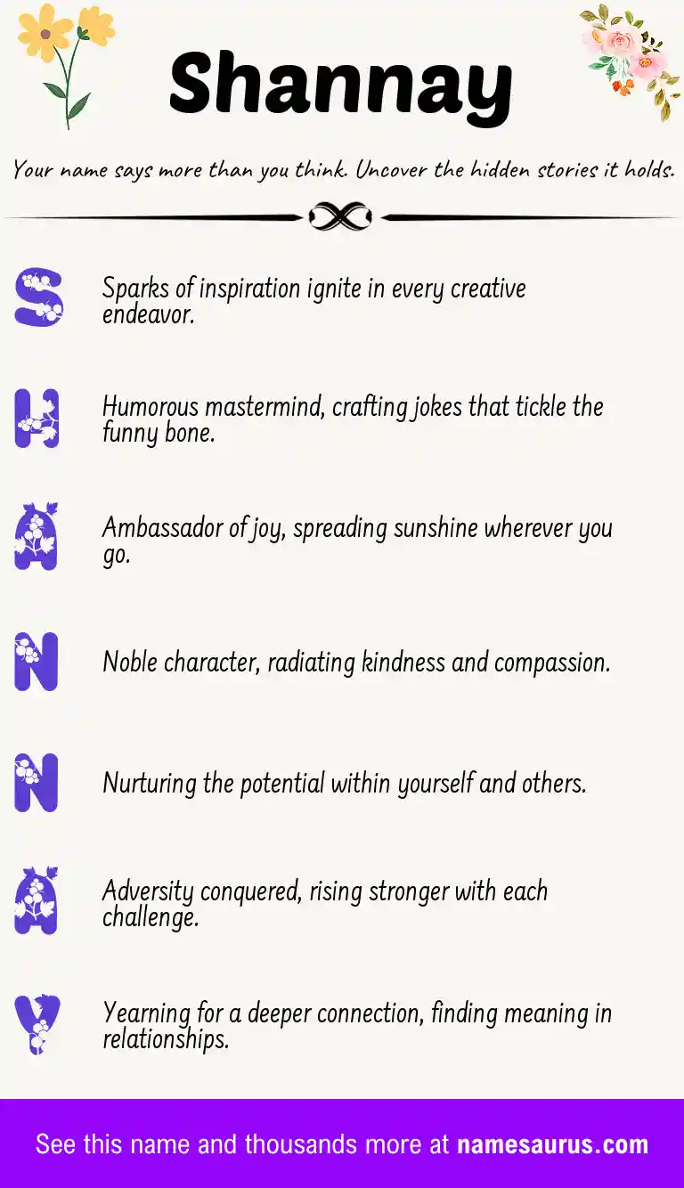 Acrostic poem about Shannay.