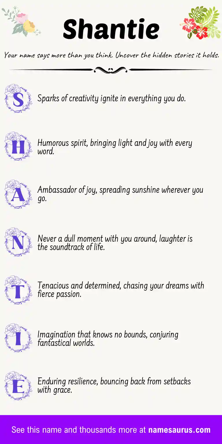 Acrostic poem about Shantie.