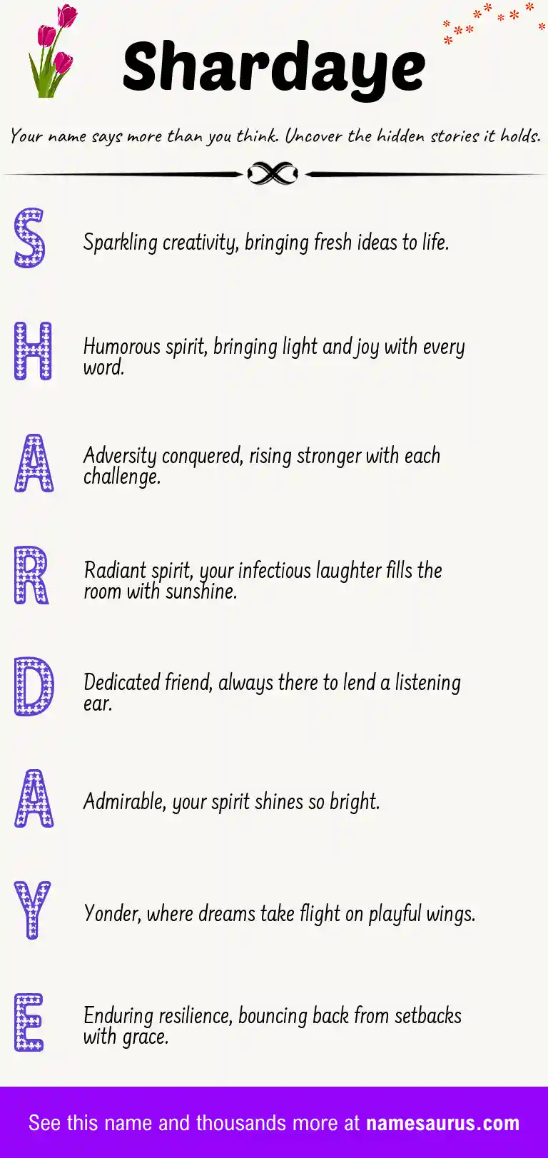 Acrostic poem about Shardaye.
