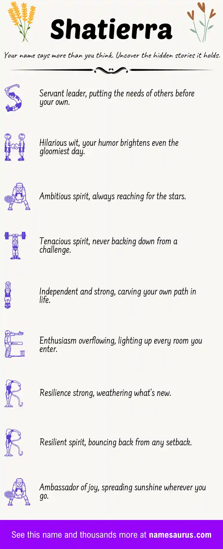 Acrostic poem about Shatierra.